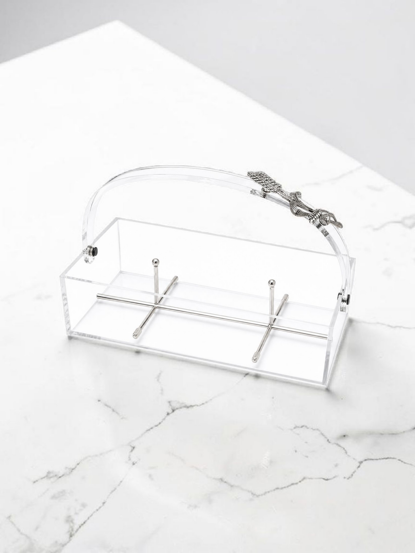 Luxury Clear Acrylic Organizer Basket