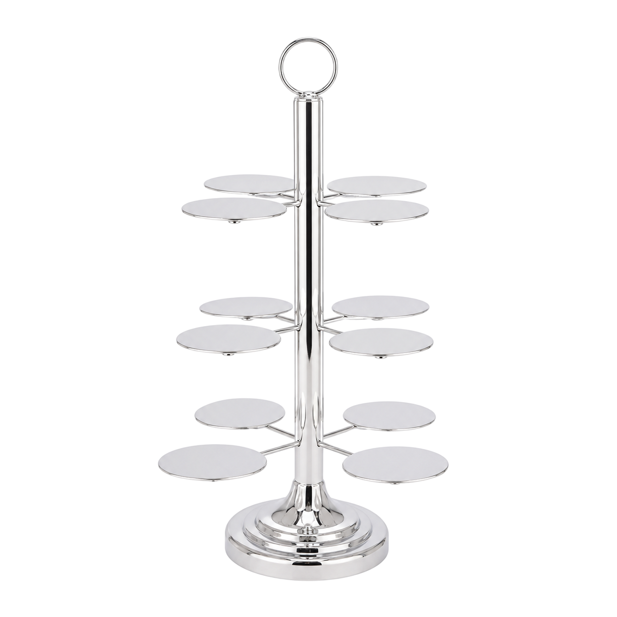 Elegant Silver Cupcake Stand