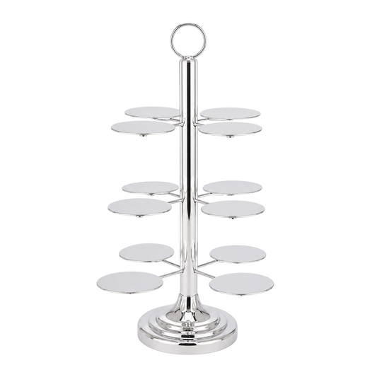 Elegant Silver Cupcake Stand