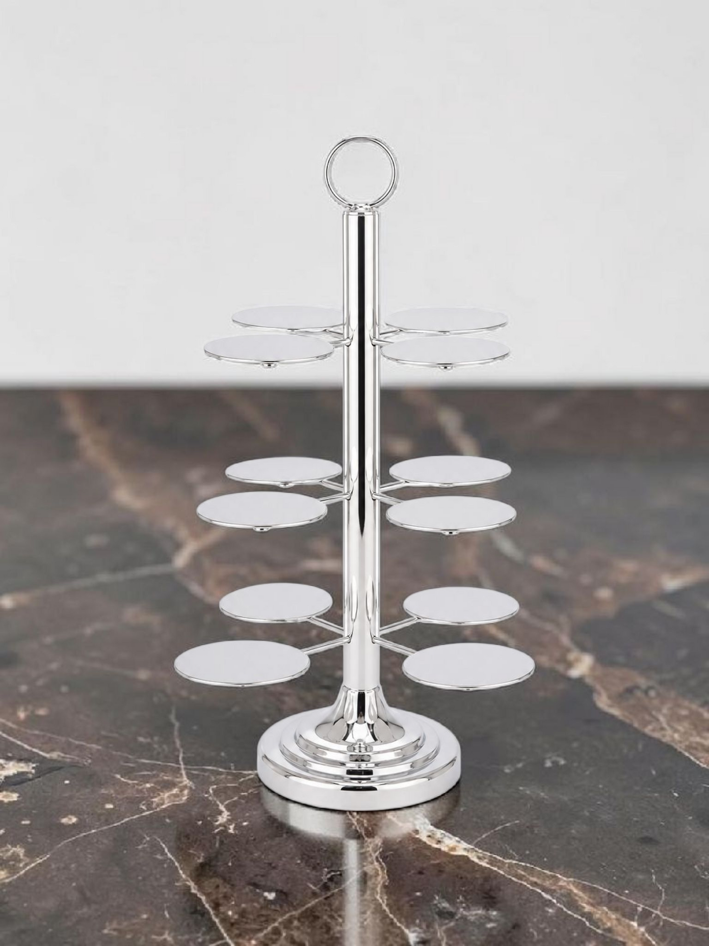 Elegant Silver Cupcake Stand