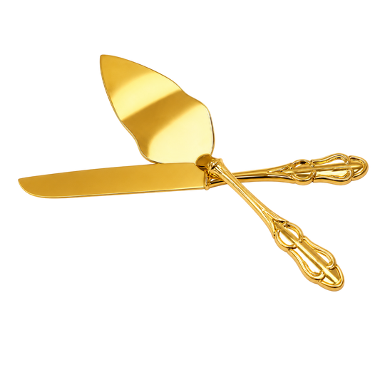 Royal Gold Cake Server Set