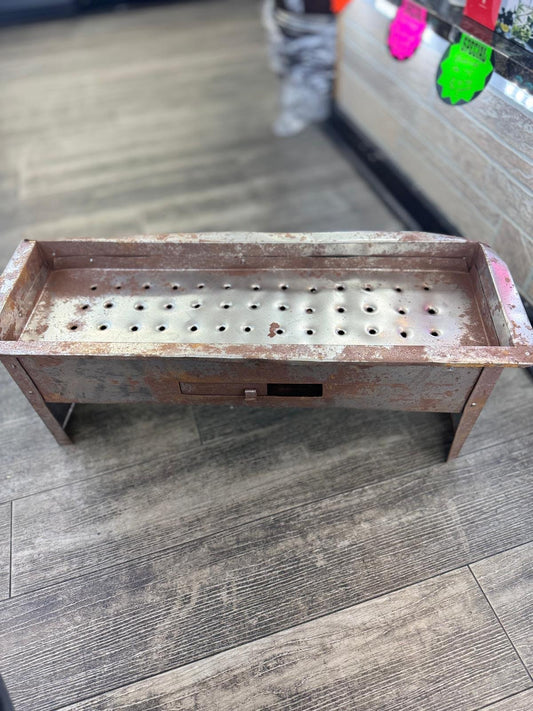 Traditional Charcoal BBQ Grill (Rustic Steel)